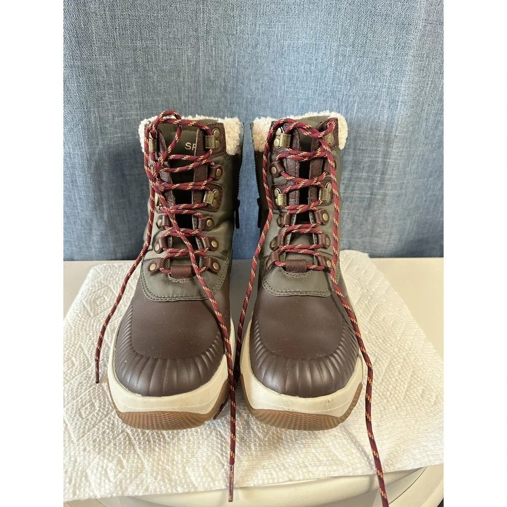 Sperry Women's Acadia Olive‎ Winter Boots STS88854